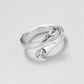 Adjustable Silver Hug Ring