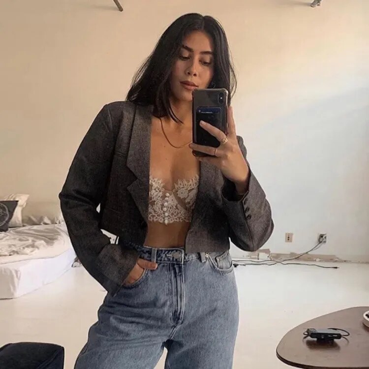 Lucia - Lace Cropped Cami