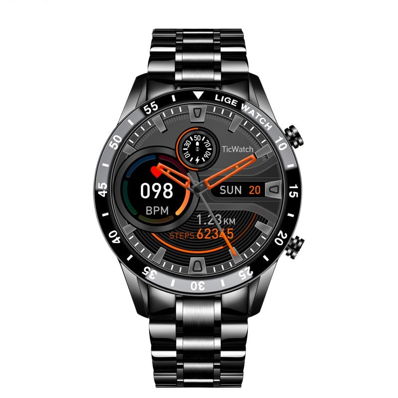 Luxury Men's Smartwatch - Multisport Mode - Health Monitoring