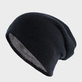 Helsinki - Slouchy Knitted Beanie with Fleece Lining