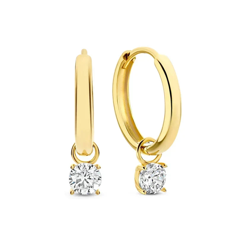 Jacintha Moon Tears Stone Earrings