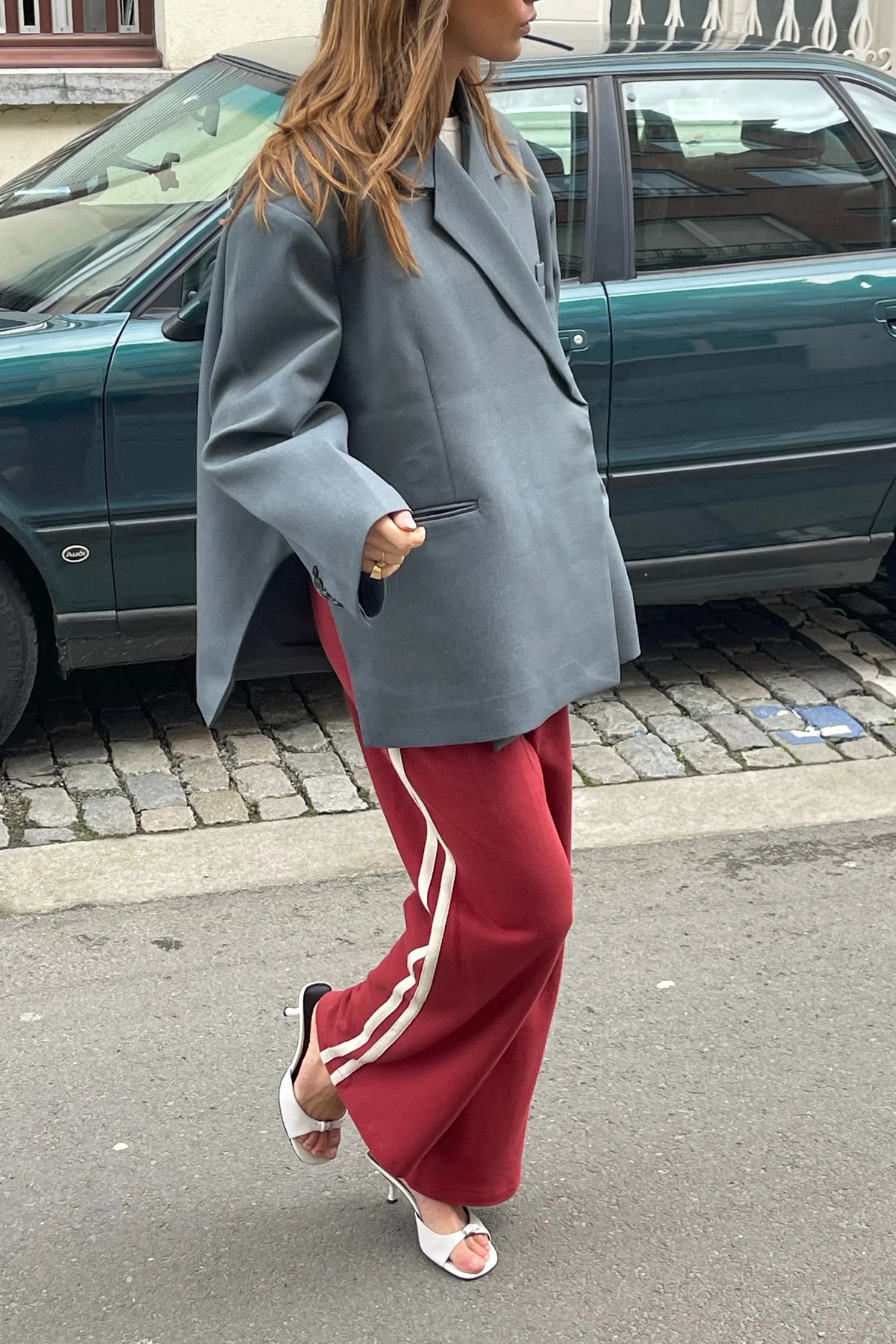 Modern Oversized Side Slit Blazer