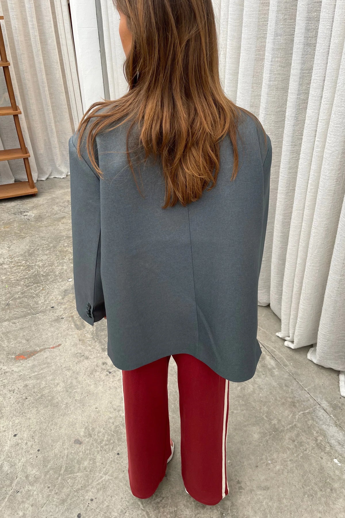 Modern Oversized Side Slit Blazer