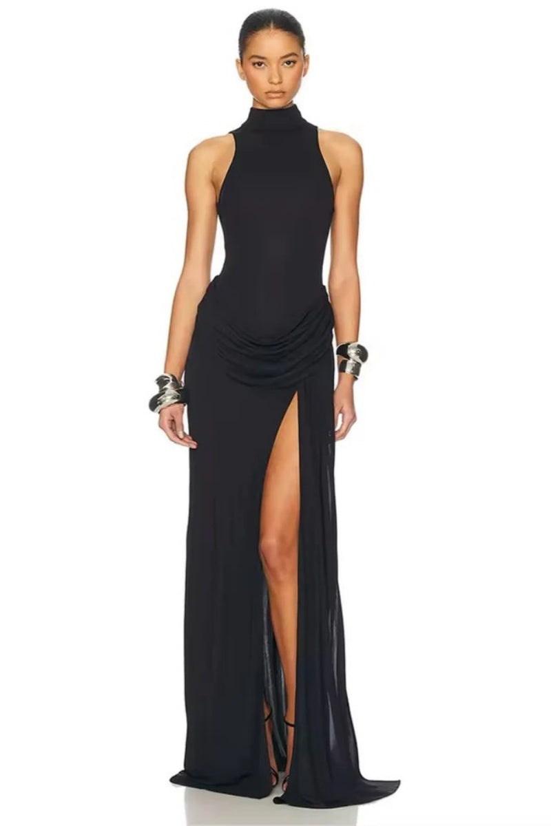 Sexy high slit waist Maxi-Length Dress