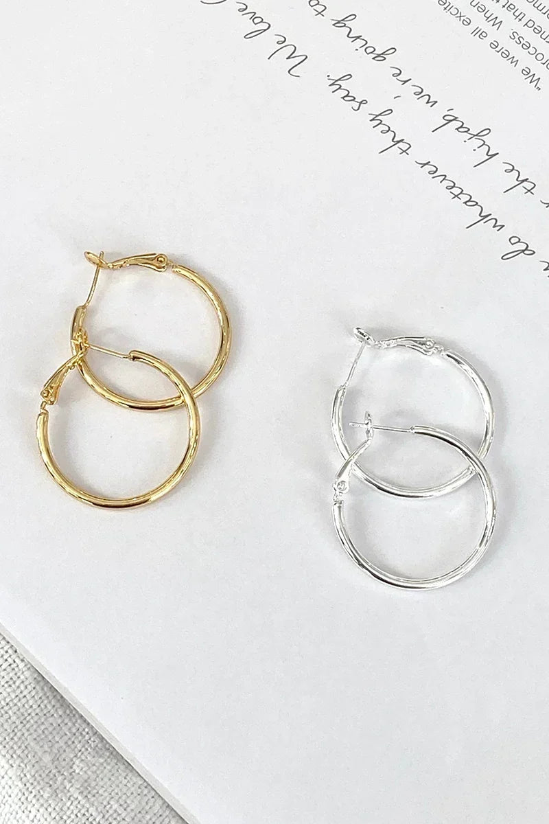 Modern Leni Hoops Gold