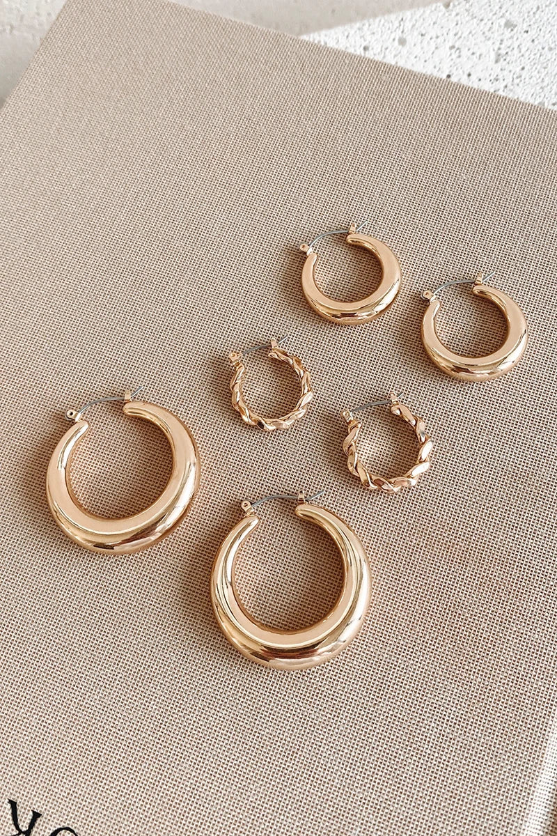 Timeless Hoop Set Gold