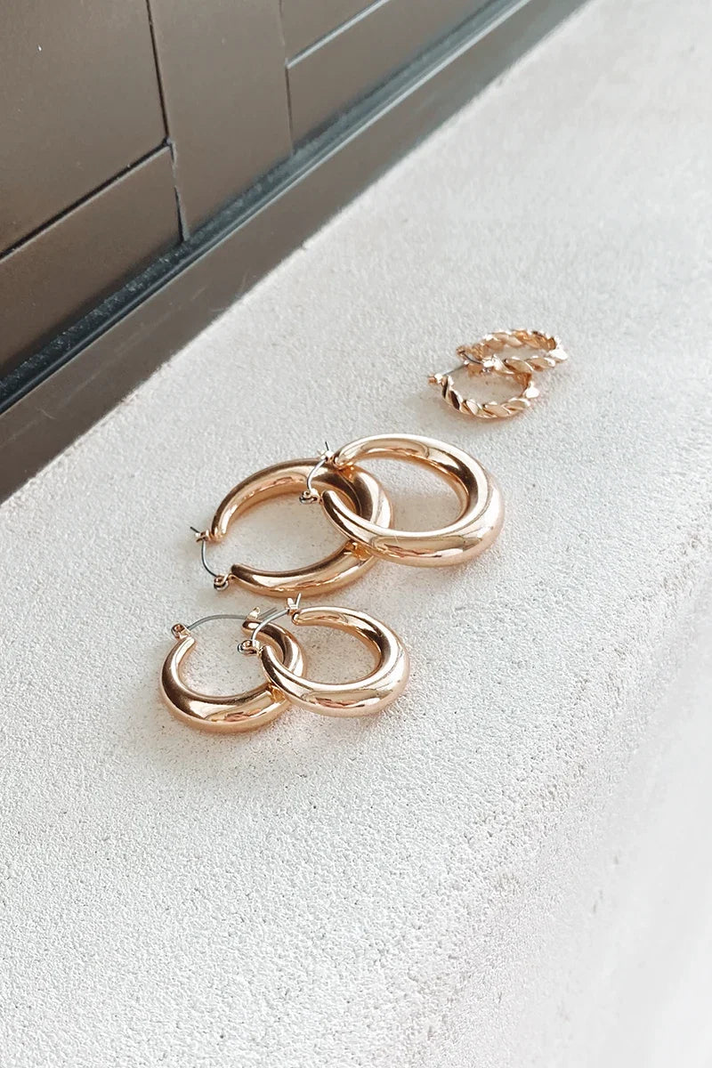 Timeless Hoop Set Gold