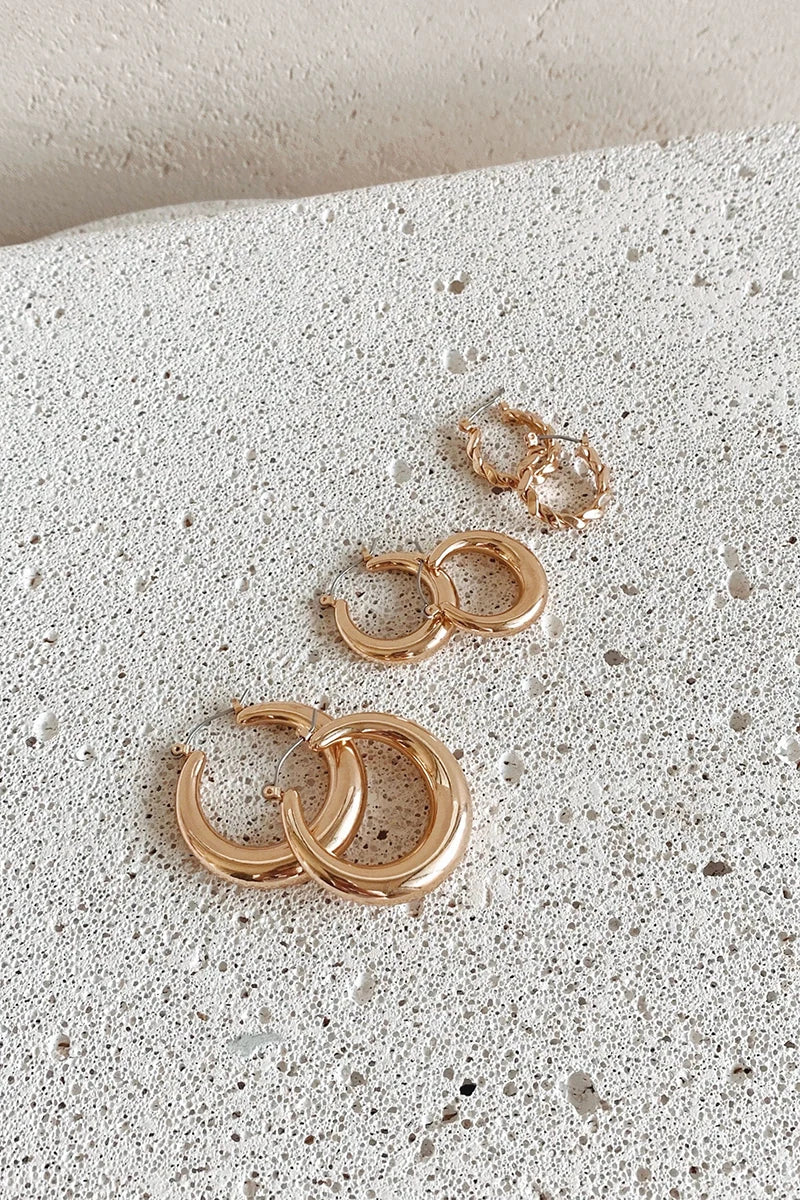 Timeless Hoop Set Gold