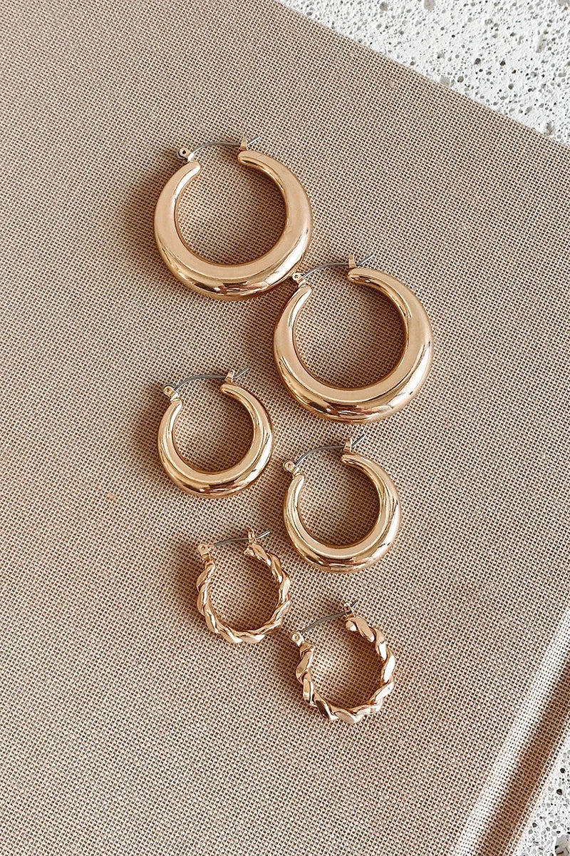 Timeless Hoop Set Gold