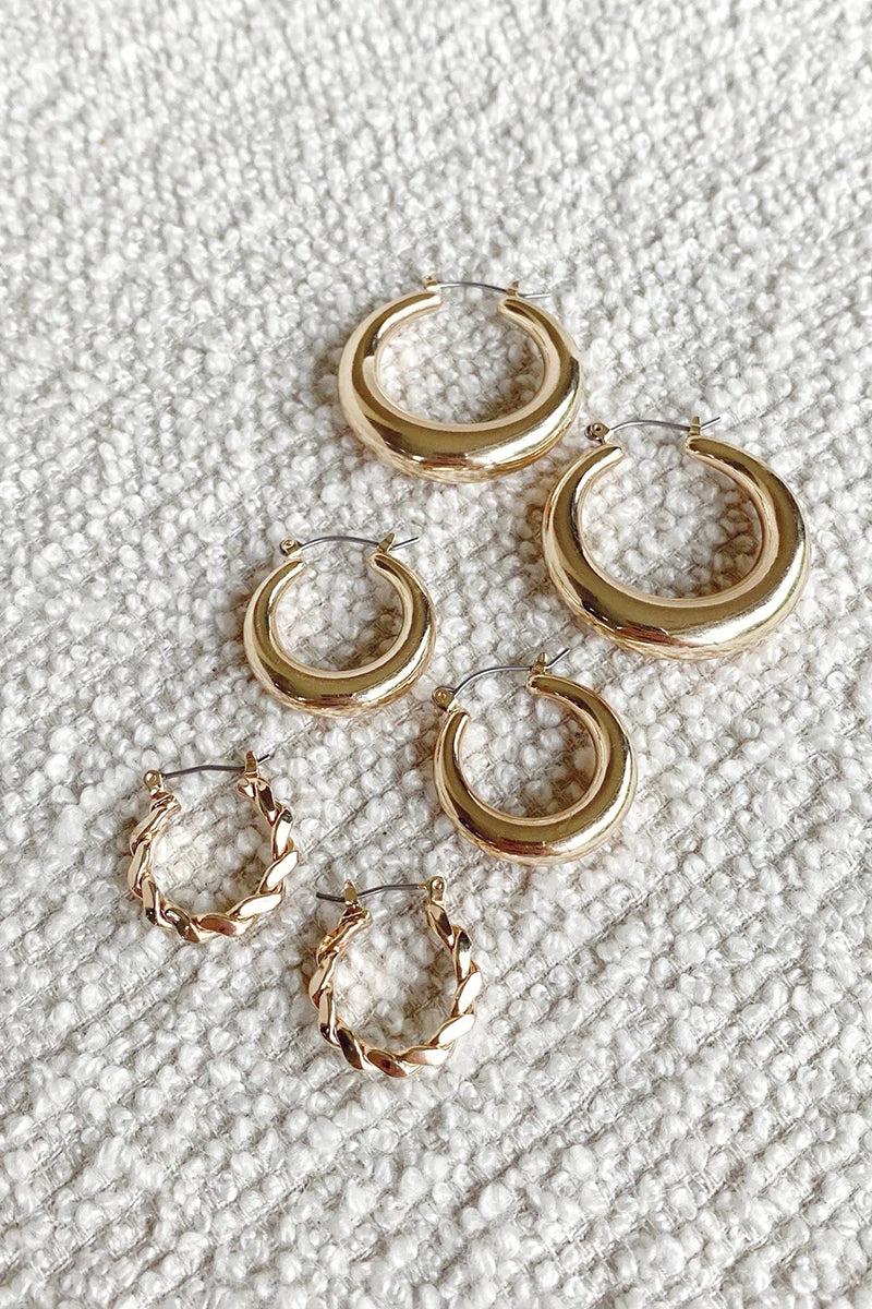 Timeless Hoop Set Gold
