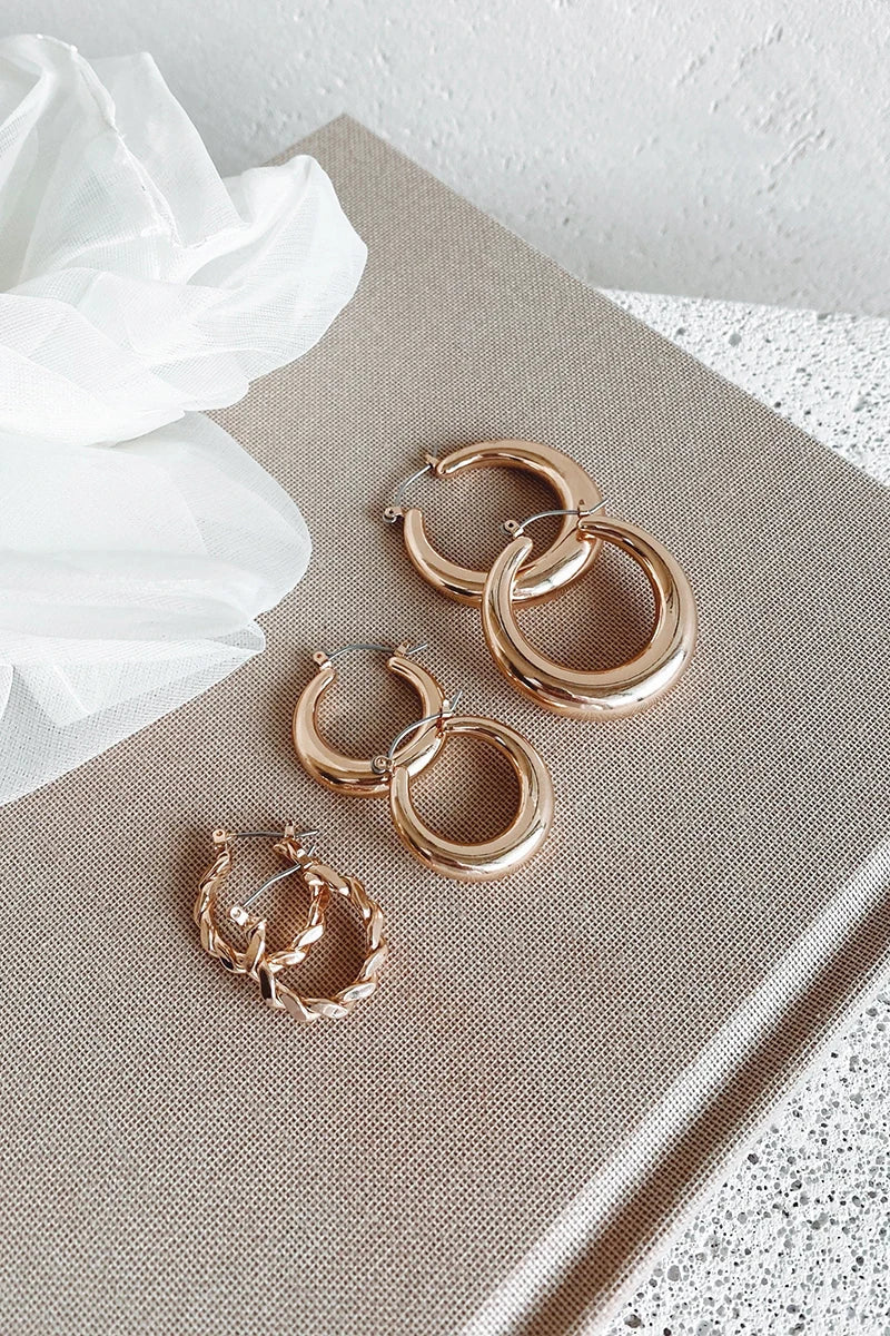 Timeless Hoop Set Gold