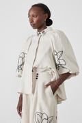 Coordinated Jasmin Balloon Sleeve Floral Trousers Set