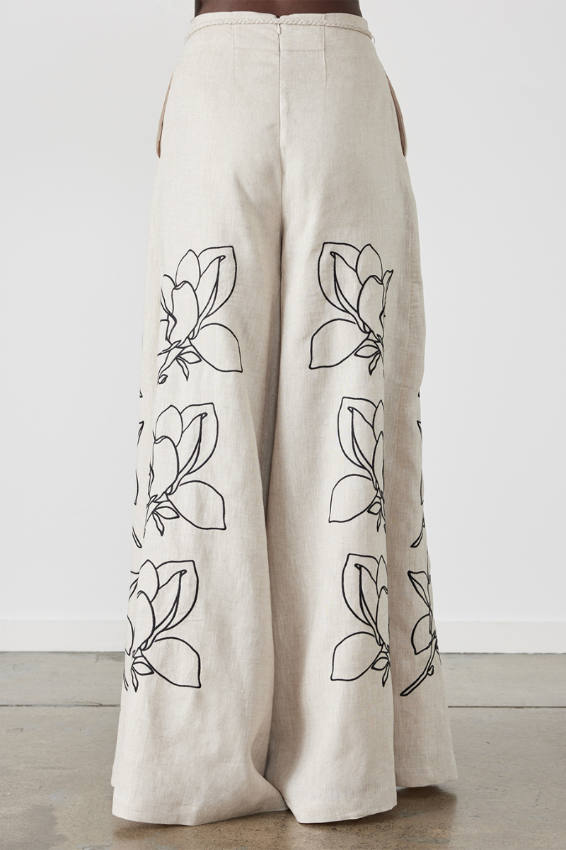 Coordinated Jasmin Balloon Sleeve Floral Trousers Set