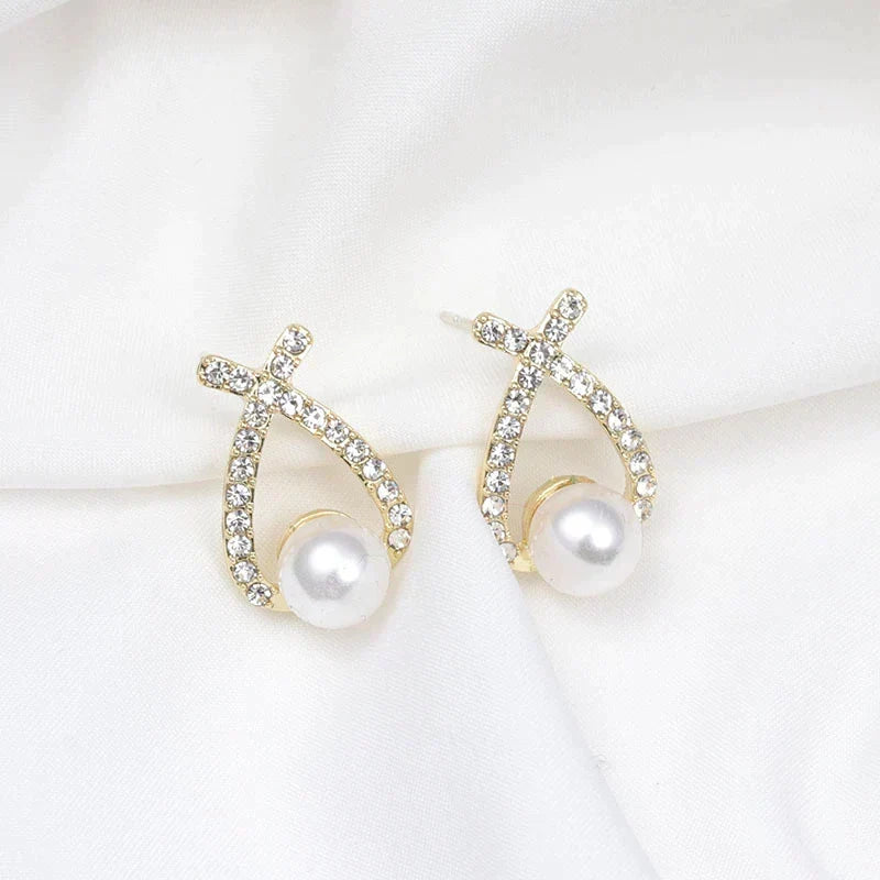 Pearl and Sequin Earrings