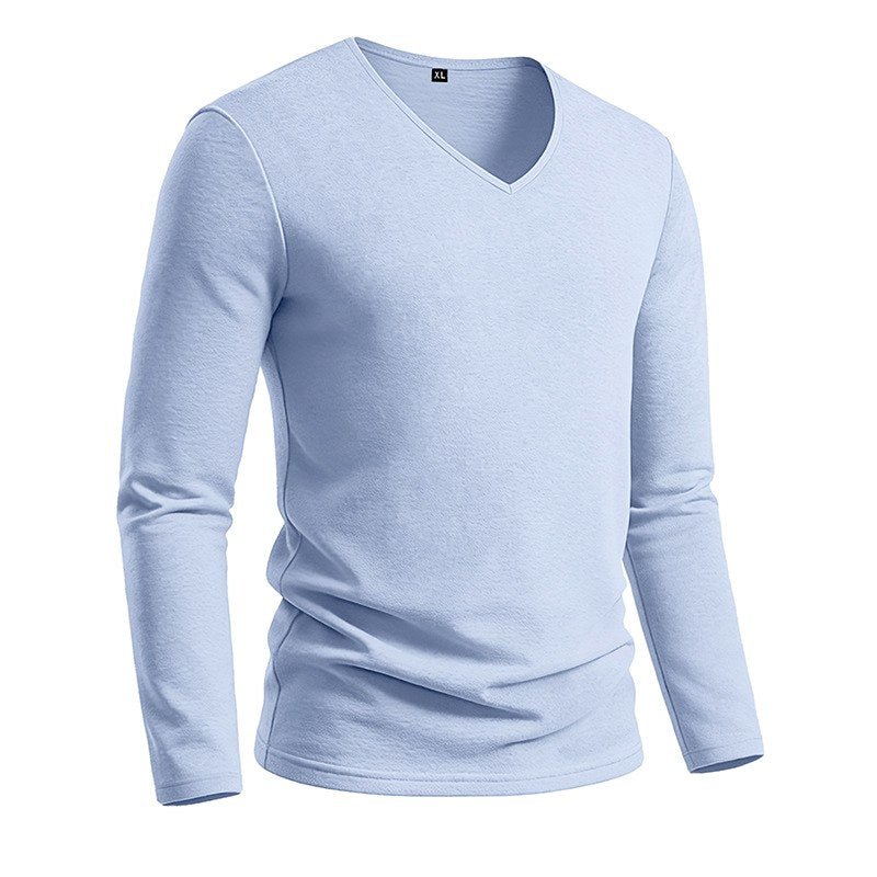 Lance - Men's V-Neck Long Sleeve T-Shirt