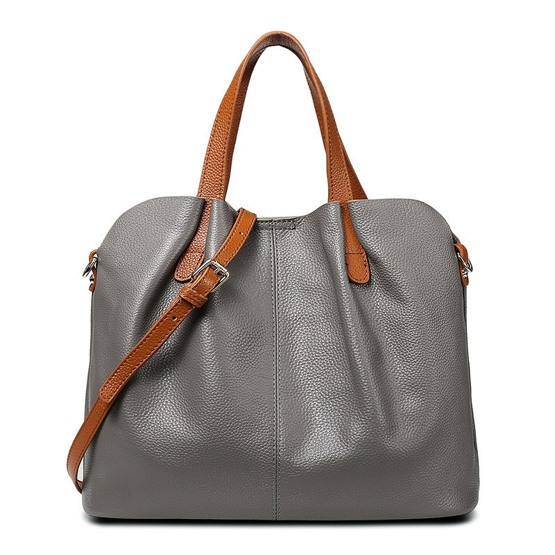 Alana - Shoulder Crossbody Genuine Leather Handbags Head Layer Cowhide Litchi Grain Women Handbag
