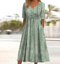 Claire | Midi Dress with Flattering Tummy Coverage