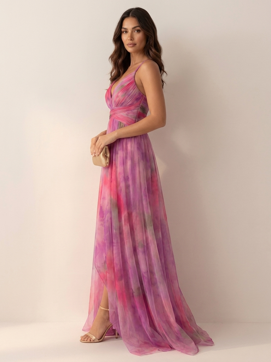 Isabella - Maxi dress with watercolor print