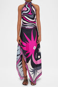 Coordinated Abstract Skirt Set