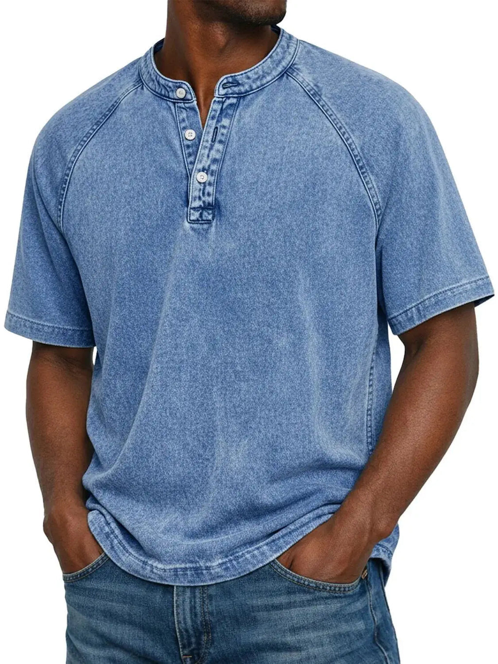 Men's Henley Shirt - Relaxed Everyday Fit