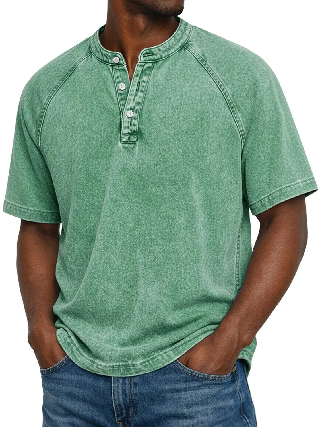 Men's Henley Shirt - Relaxed Everyday Fit