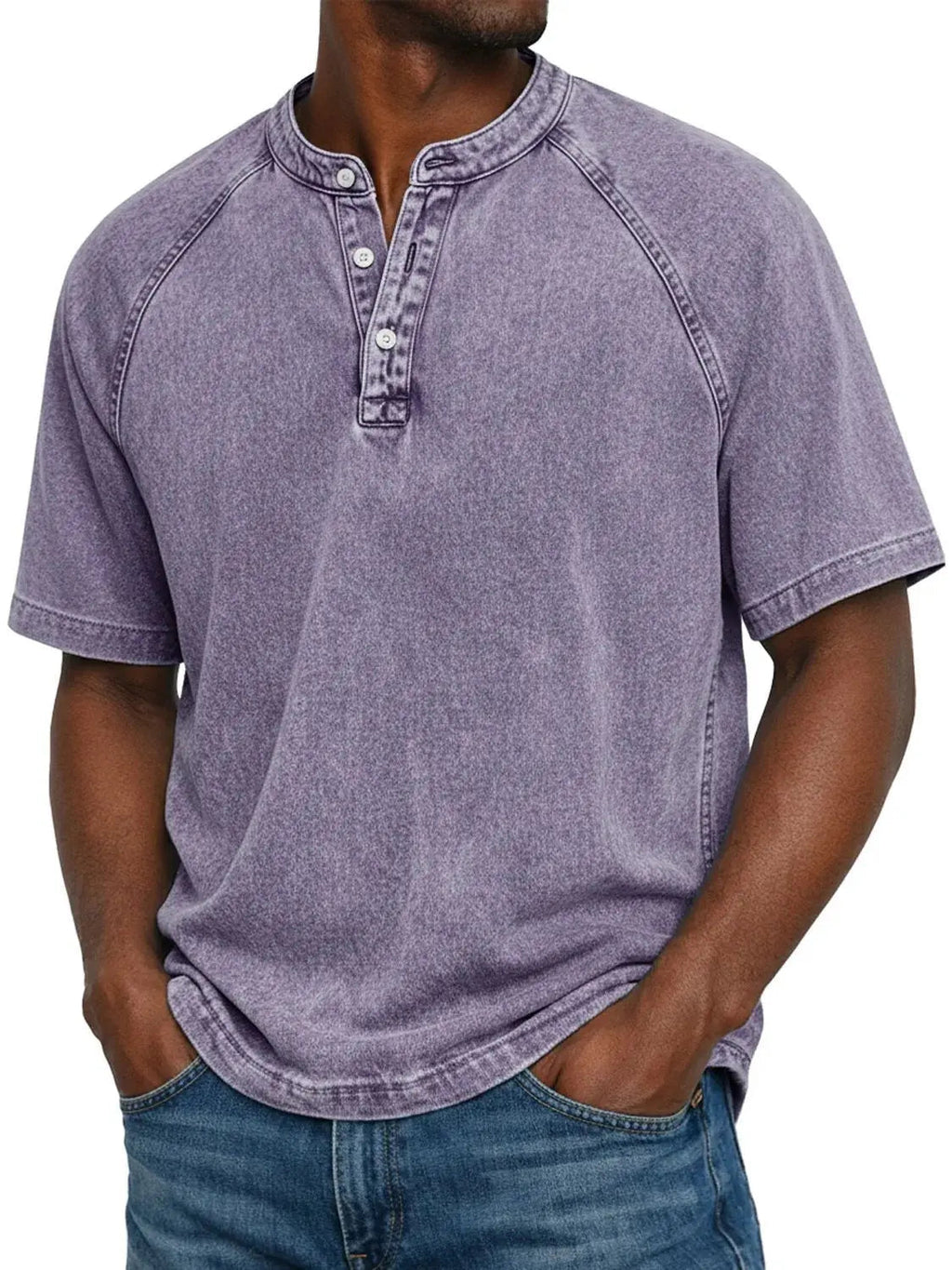 Men's Henley Shirt - Relaxed Everyday Fit