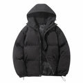 Men's Hooded Puffer Jacket Quilted Windproof Winter Coat