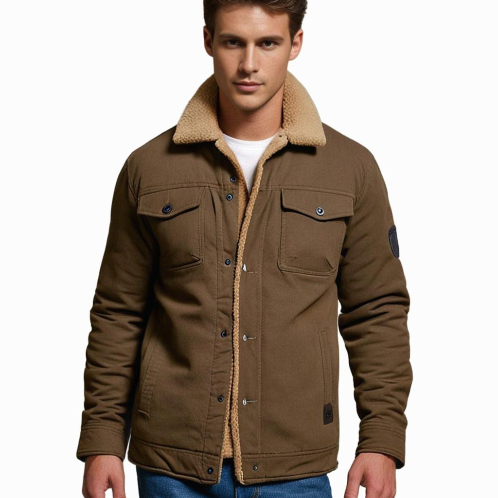 Men's Jacket - Sherpa-Lined & Relaxed Fit