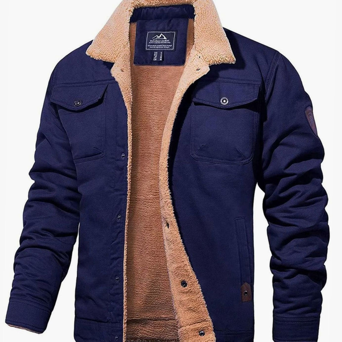 Men's Jacket - Sherpa-Lined & Relaxed Fit