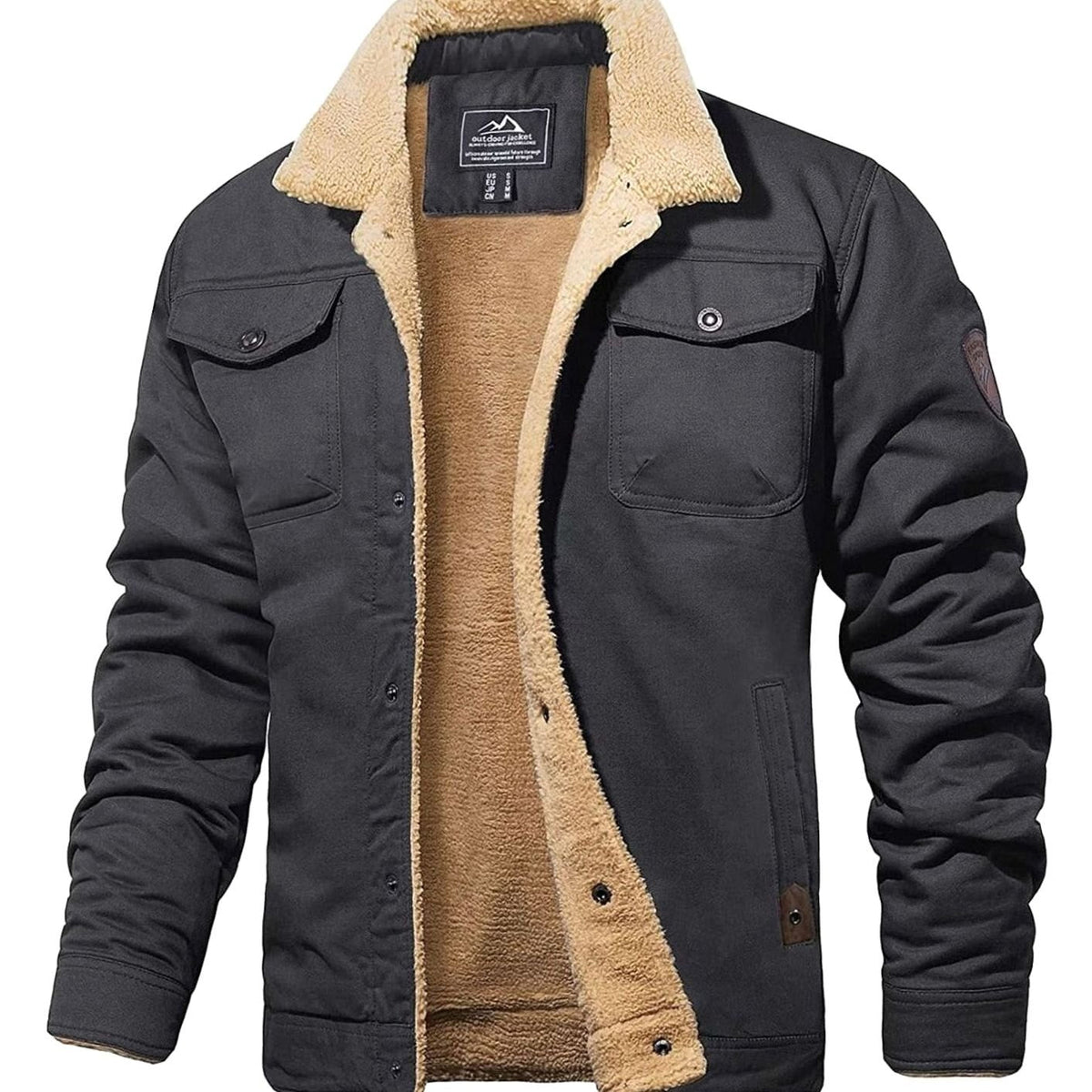 Men's Jacket - Sherpa-Lined & Relaxed Fit