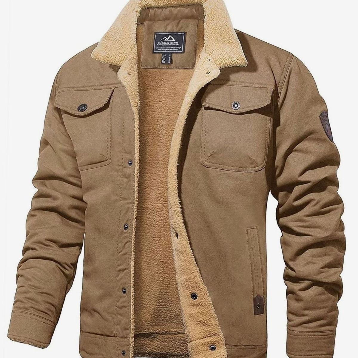 Men's Jacket - Sherpa-Lined & Relaxed Fit