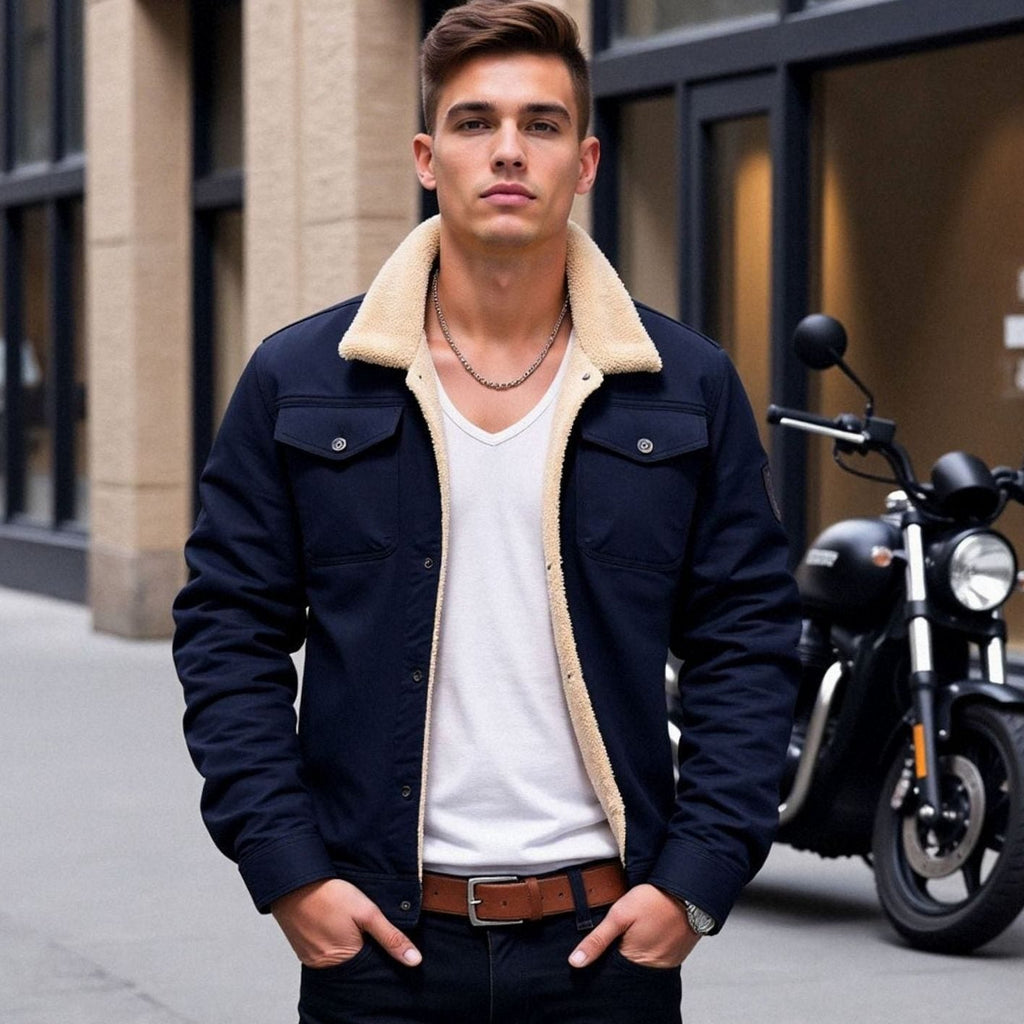 Men's Jacket - Sherpa-Lined & Relaxed Fit
