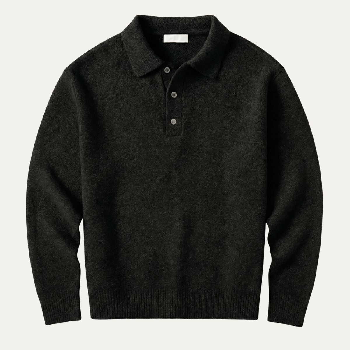Men's Knit Polo Sweater - Soft & Comfortable