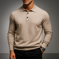 Men's Long Sleeve Polo Shirt - Refined & Slim Fit