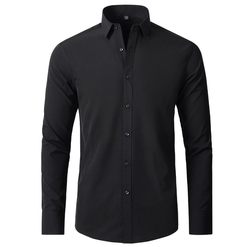 Men's Long Sleeve Polo - Wrinkle Resistant & Slim Fit