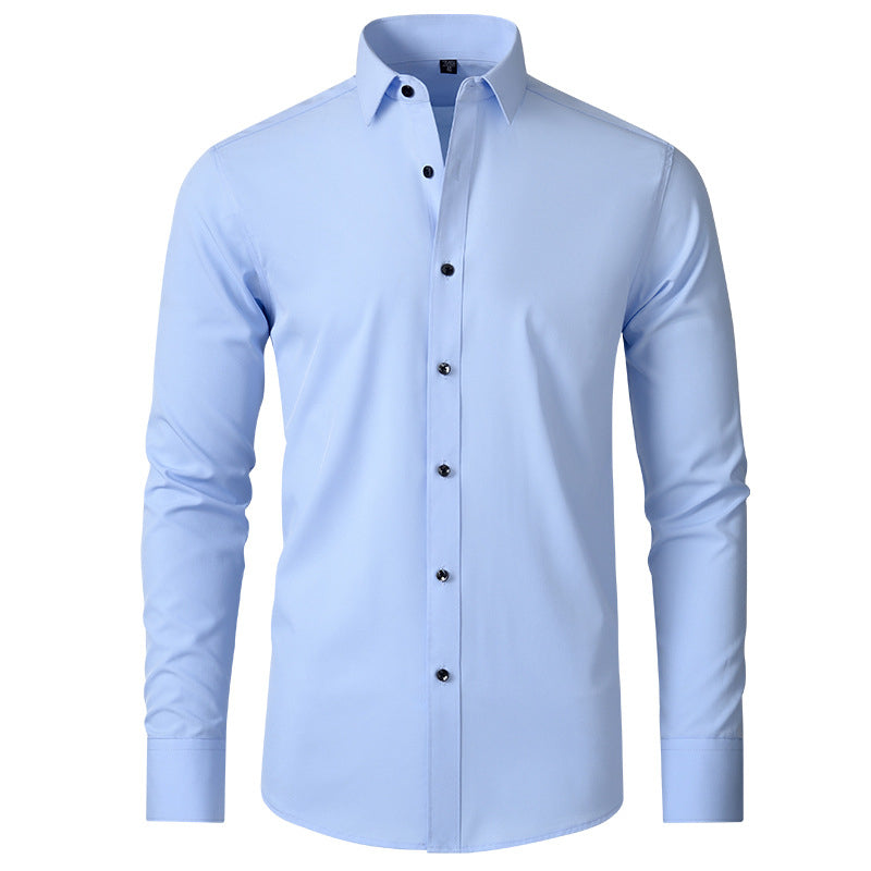 Men's Long Sleeve Polo - Wrinkle Resistant & Slim Fit