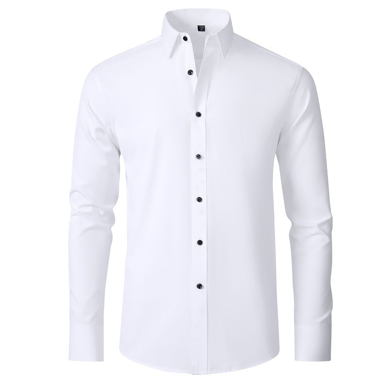 Men's Long Sleeve Polo - Wrinkle Resistant & Slim Fit