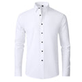 Men's Long Sleeve Polo - Wrinkle Resistant & Slim Fit