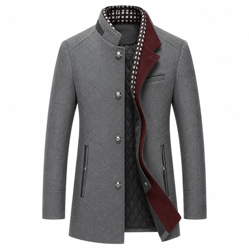 Men's Pea Coat - Tailored Fit & Warm