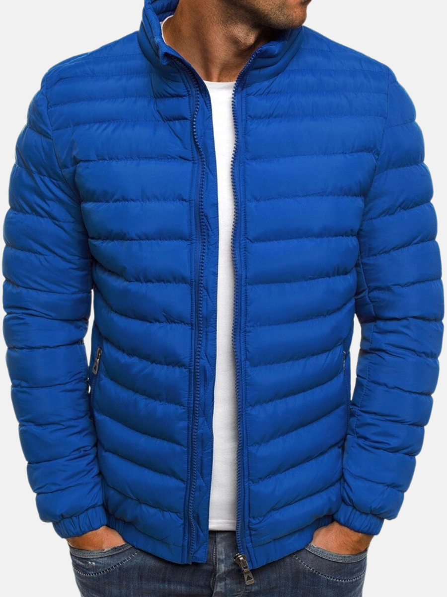 Men's Quilted Jacket - Warm Lined & Timeless Design