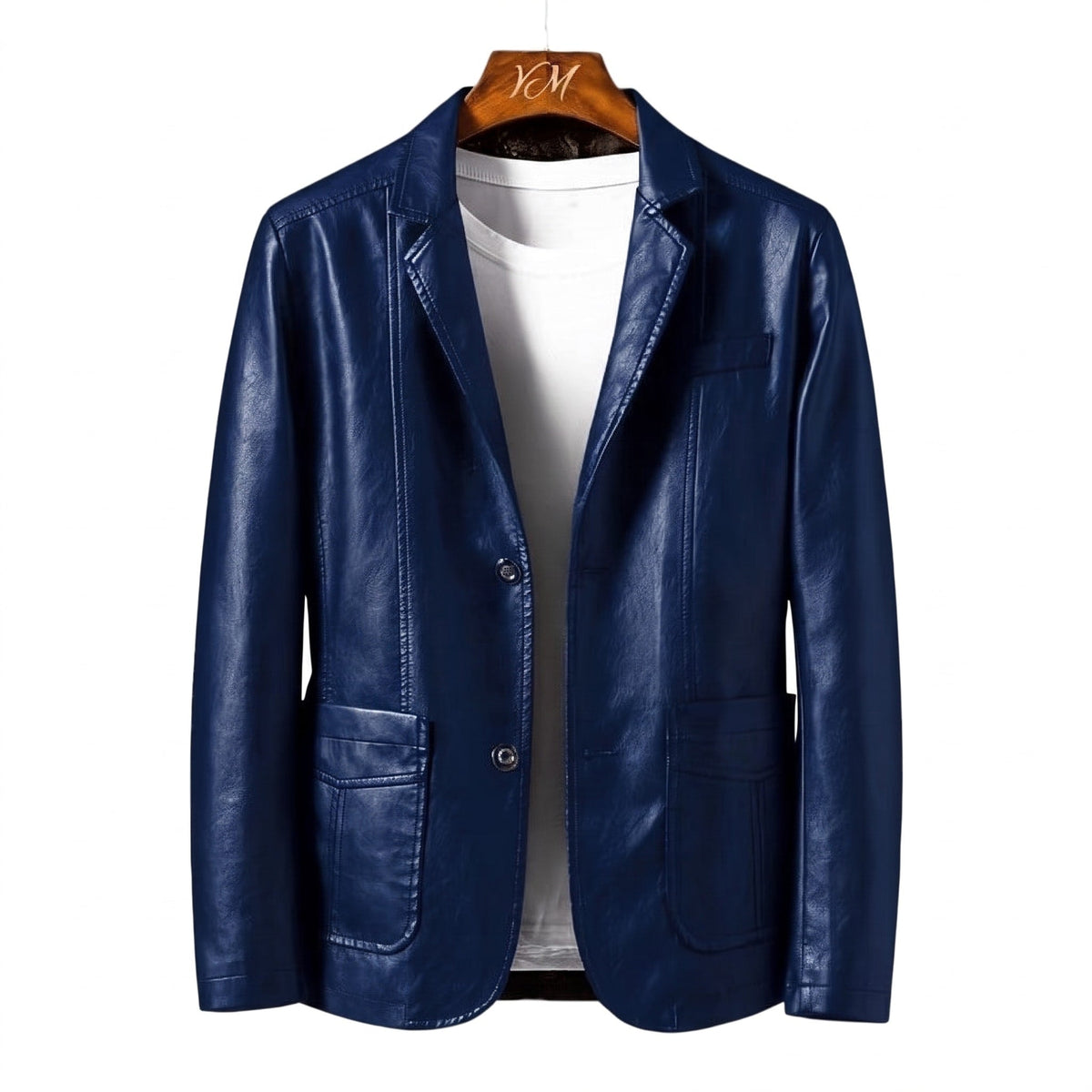 Men's Tailored Blazer - Structured Fit & Two-Button Closure