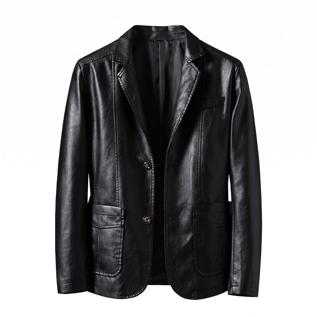 Men's Tailored Blazer - Structured Fit & Two-Button Closure