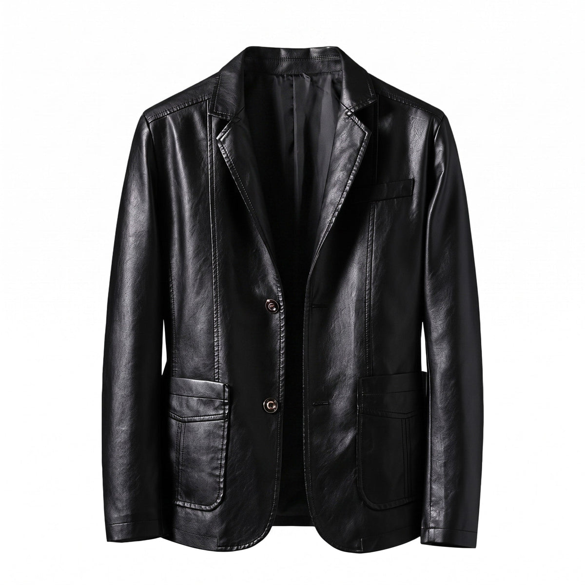Men's Tailored Blazer - Structured Fit & Two-Button Closure