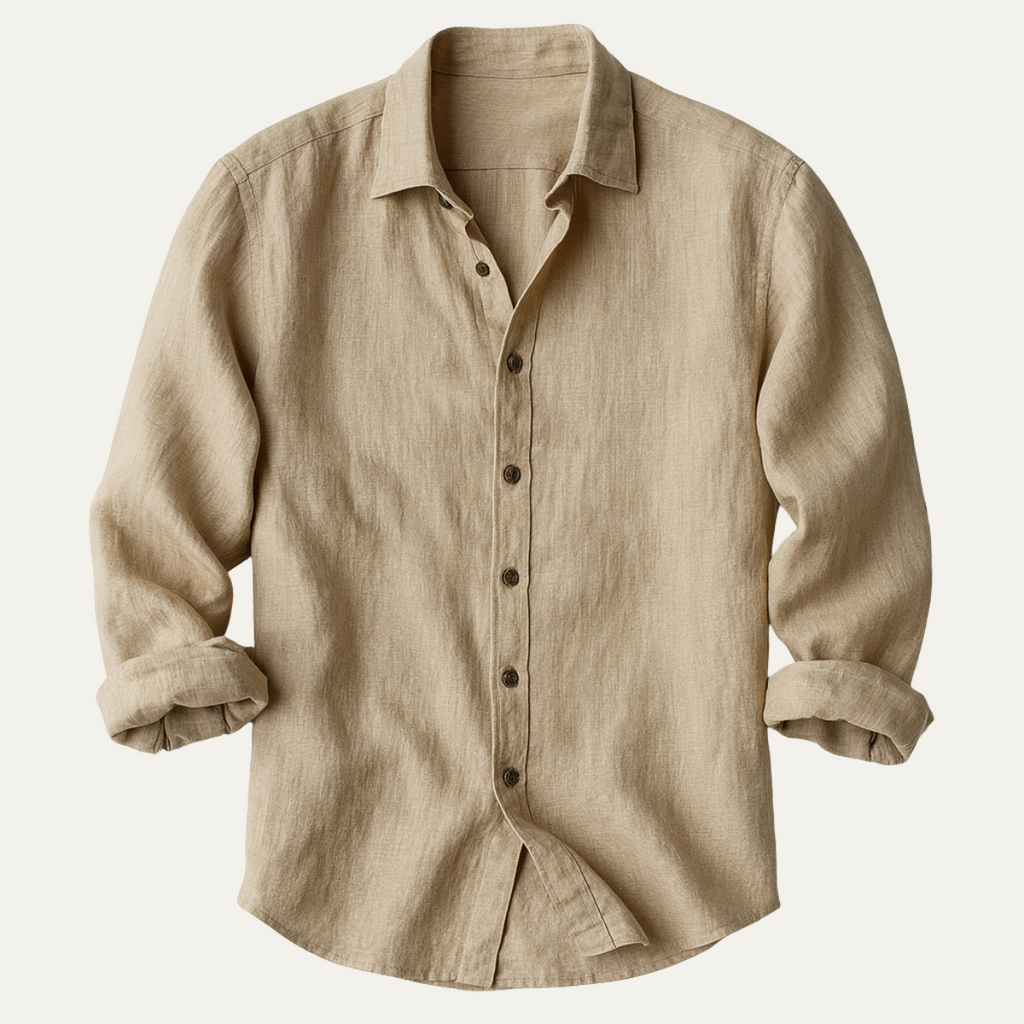 Men's Vintage Long Sleeve Shirt – Relaxed Tailored Fit