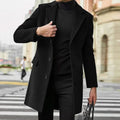 Men's Winter Coat - Tailored Notch-Lapel Fit