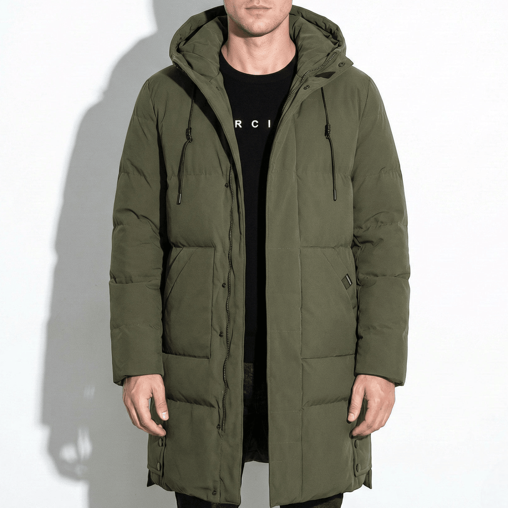 Men's Winter Parka - Hooded & Weather-Resistant