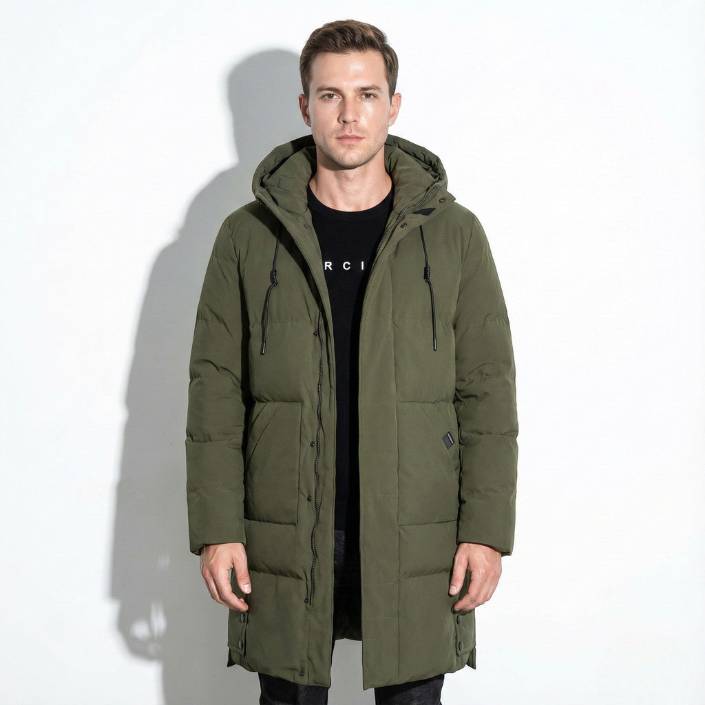 Men's Winter Parka - Hooded & Weather-Resistant