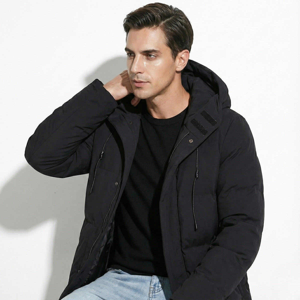 Men's Winter Parka - Hooded & Weather-Resistant