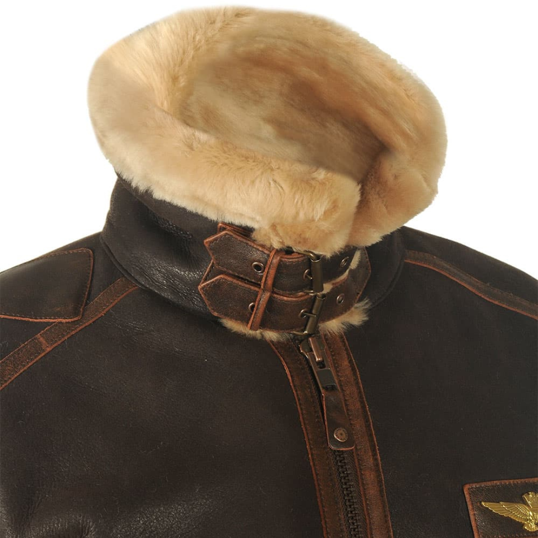 Men's Zip-Up Jacket - Raised Collar & Front Pockets
