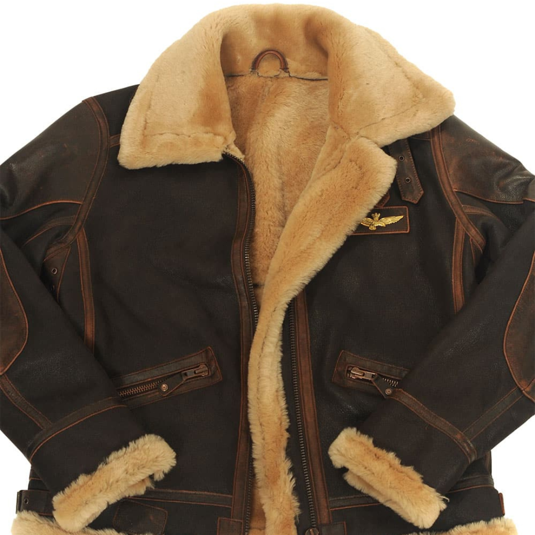 Men's Zip-Up Jacket - Raised Collar & Front Pockets
